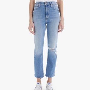 Mother High Waisted Rider Jeans Kiss and Make Up